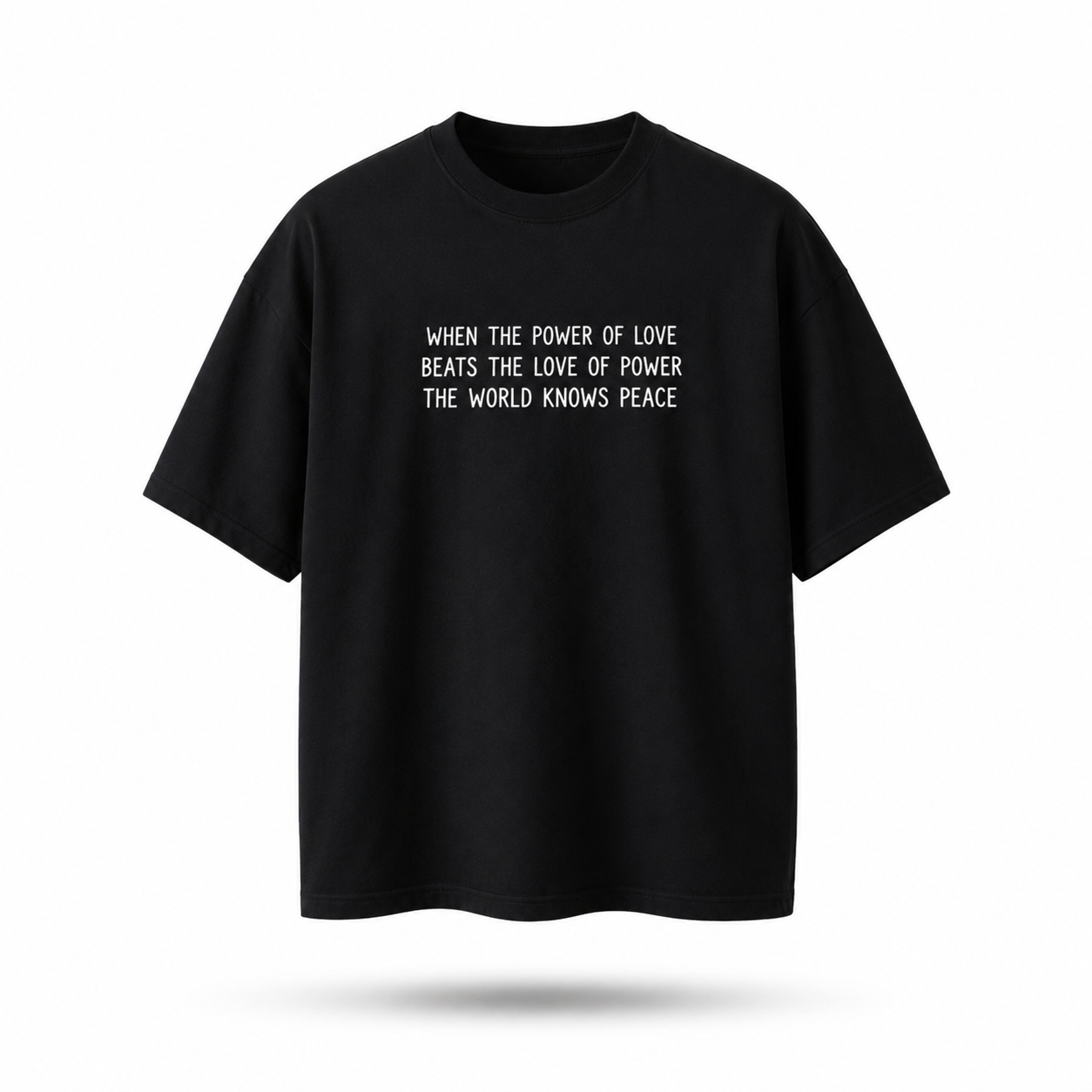 Power of love unisex oversized tee