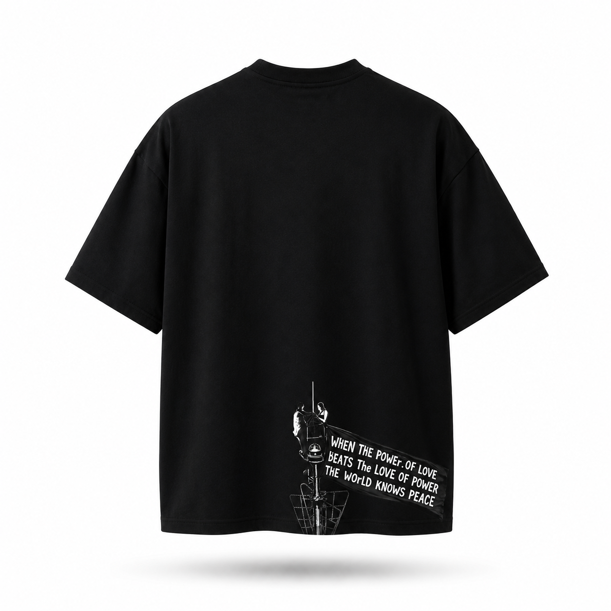 Power of love unisex oversized tee